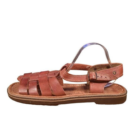 Huarache Playera Sandals Men Sz 13.5 Leather Avalanche Slingack Boho Brown - Picture 1 of 7